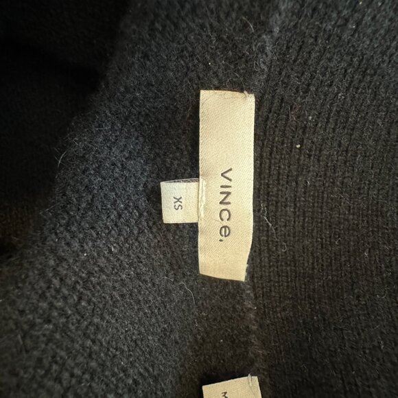Auth Vince 100% Cashmere Black Cardigan XS - Picture 5 of 7